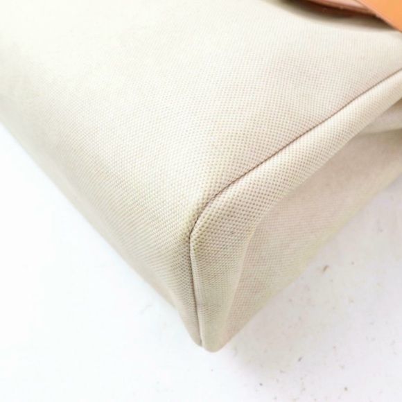 Auth Hermes Her Bag Mm Cream Canvas #1615H53 - Picture 4 of 7